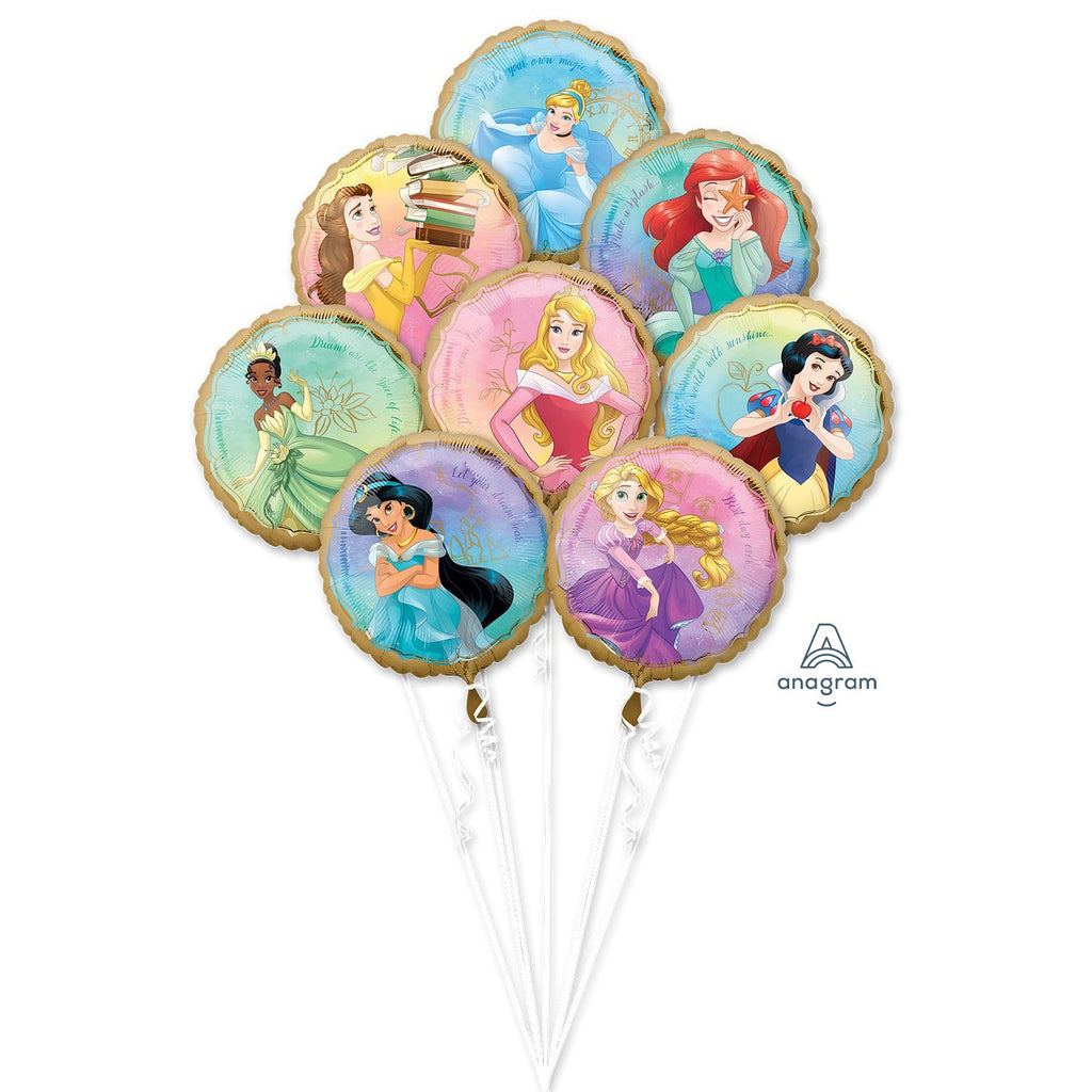 anagram-disney-princess-foil-balloon-bouquet-8pcs-18in-anag-3980801-