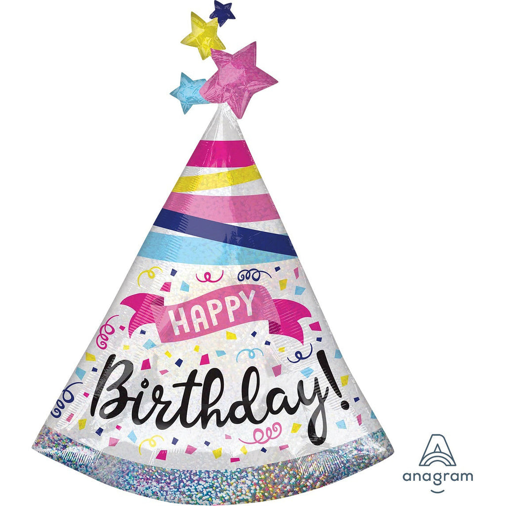 anagram-happy-birthday-sparkle-party-hat-foil-balloon-36in-anag-39956-