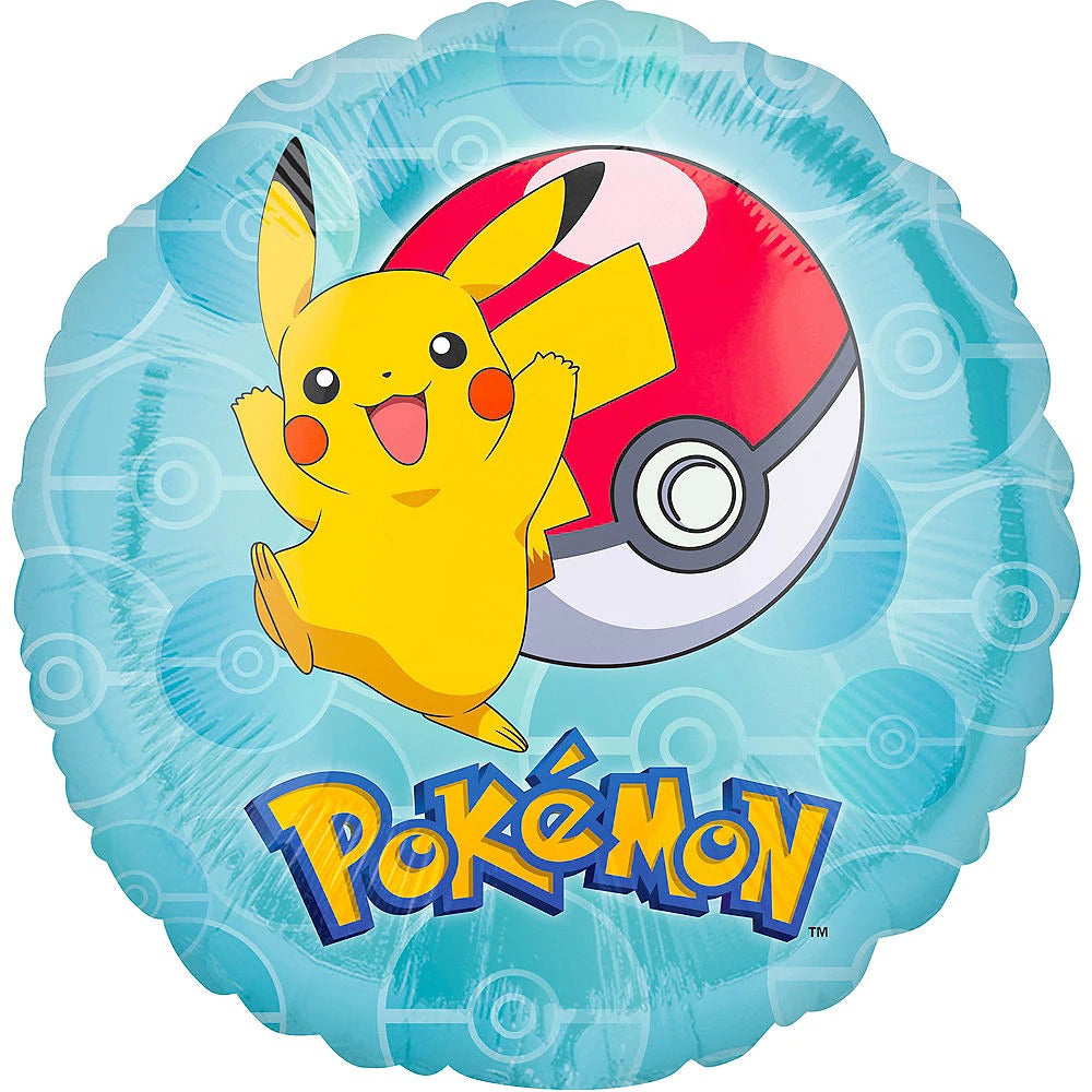 Pokemon Pikachu Round Foil Balloon 18in / 45cm