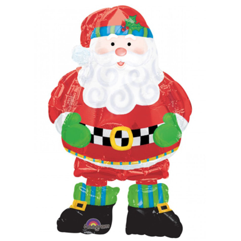 anagram-whimsical-santa-airwalkers-foil-balloon-37in-anag-08006-