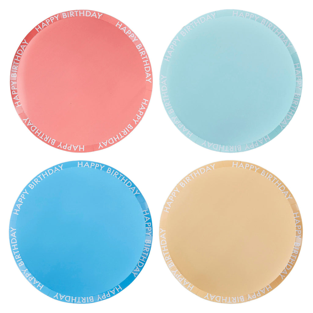 ginger-ray-brights-multicoloured-happy-birthday-eco-paper-plates-pack-of-8-ginr-mix-606-