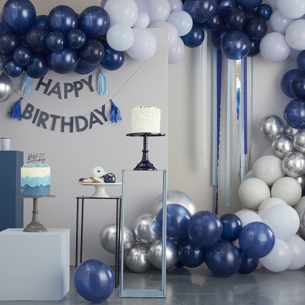 ginger-ray-double-layered-navy-_-silver-confetti-latex-balloon-18in-pack-of-3-ginr-mix-512