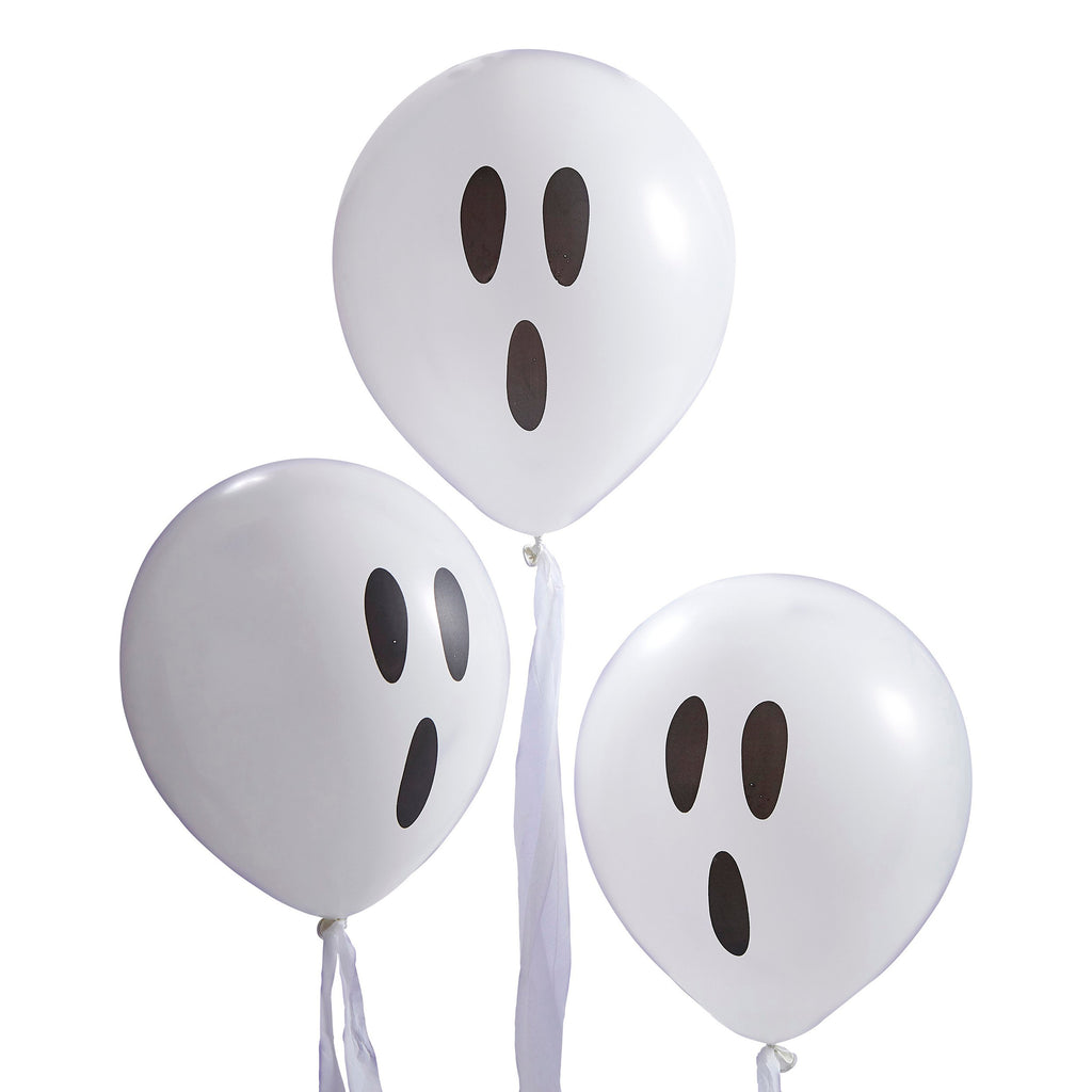 ginger-ray-halloween-ghosts-face-latex-balloon-with-streamers-12in-pack-of-10-ginr-ci-118