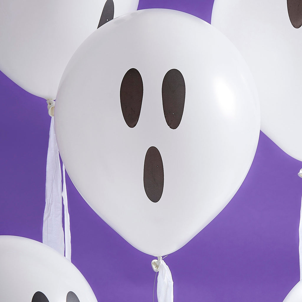 ginger-ray-halloween-ghosts-face-latex-balloon-with-streamers-12in-pack-of-10-ginr-ci-118