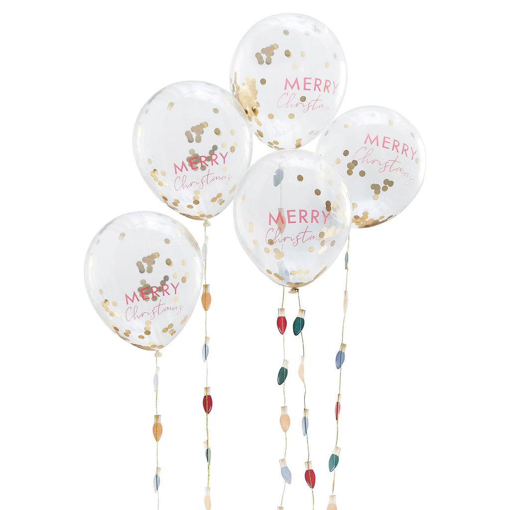 ginger-ray-merry-christmas-confetti-latex-balloon-with-light-bulb-balloon-tails-12in-pack-of-5-ginr-mry-103