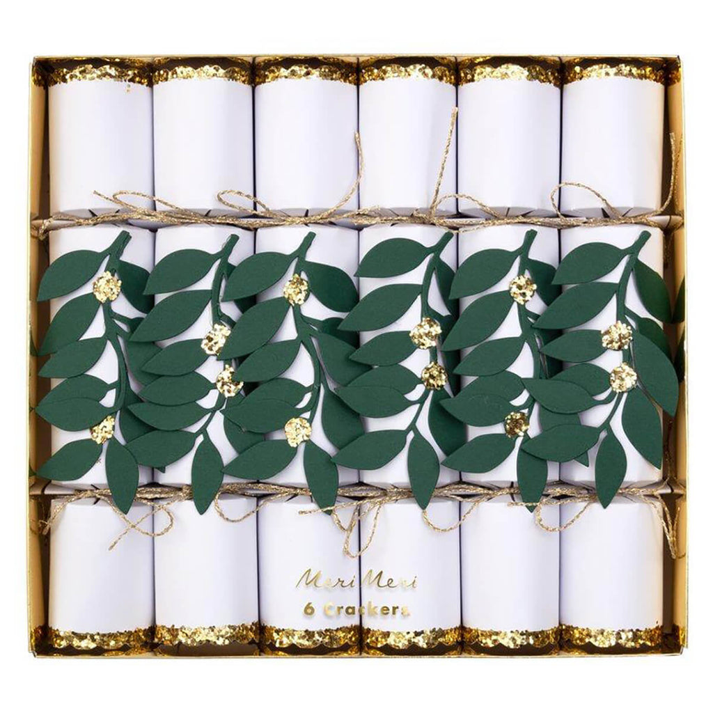 meri-meri-christmas-foilage-small-crackers-pack-of-6-meri-198397